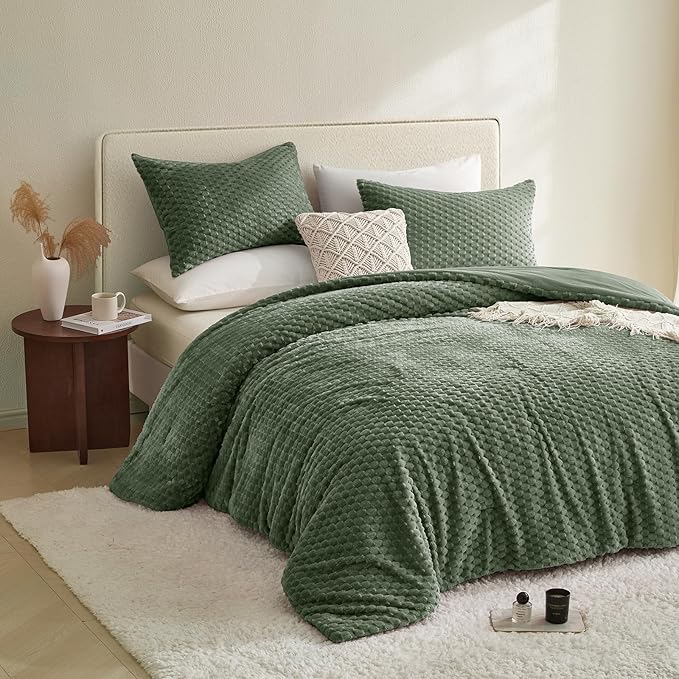 Flannel Comforter Set - King - 3 Piece