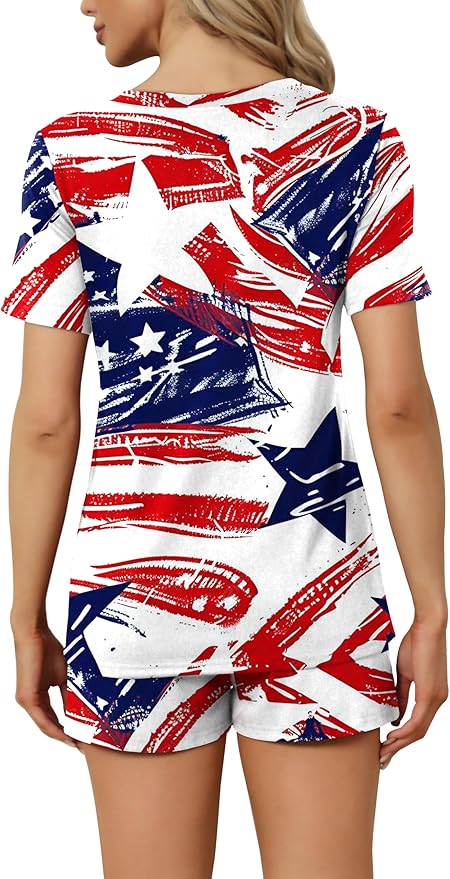 Women's Pajama Set - Short Sleeve - 2 Piece