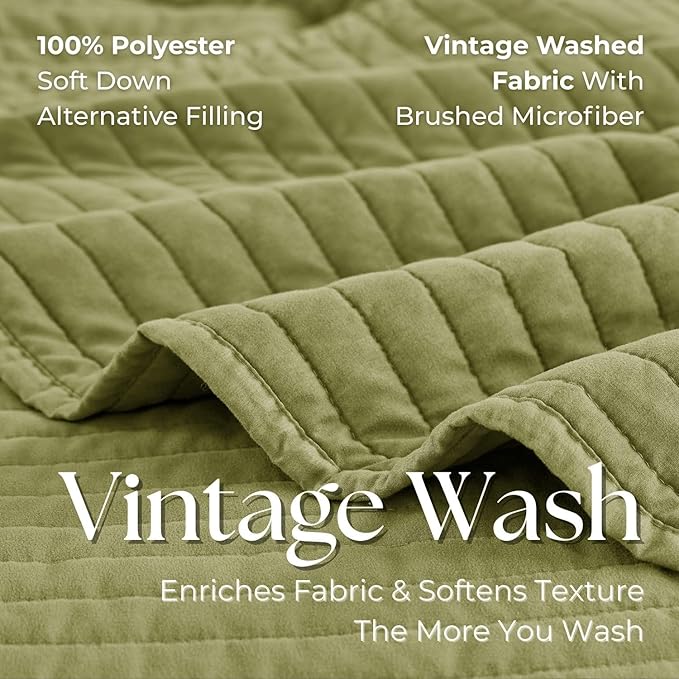 Microfiber Quilt Set - Twin