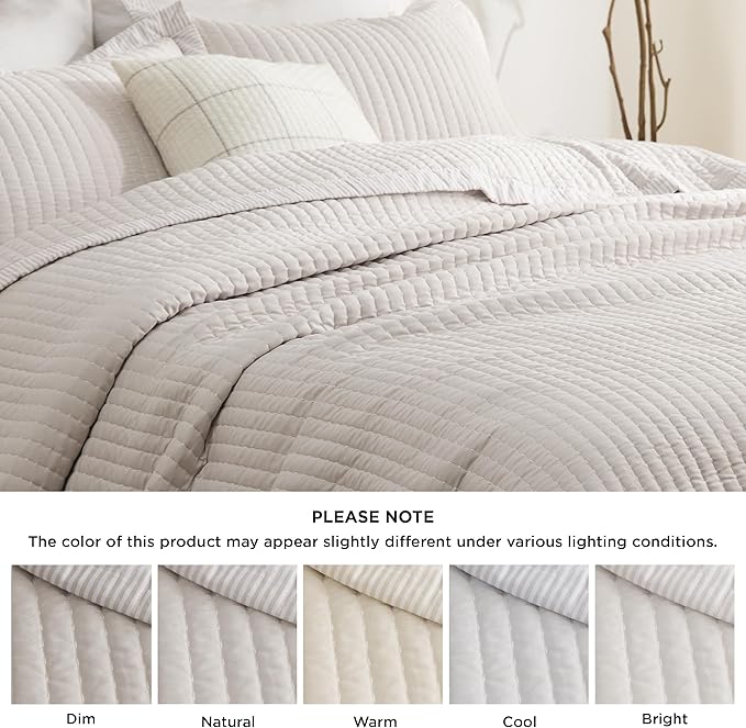 Microfiber Quilt Set - Queen - 3 Piece
