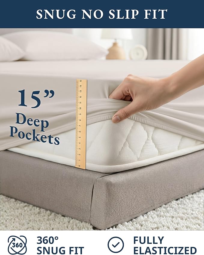 Linen Bed Sheet Set - Full - 4 Piece