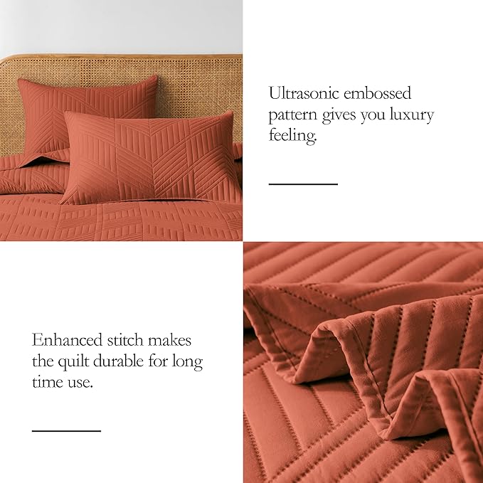Microfiber Quilt Set - Queen