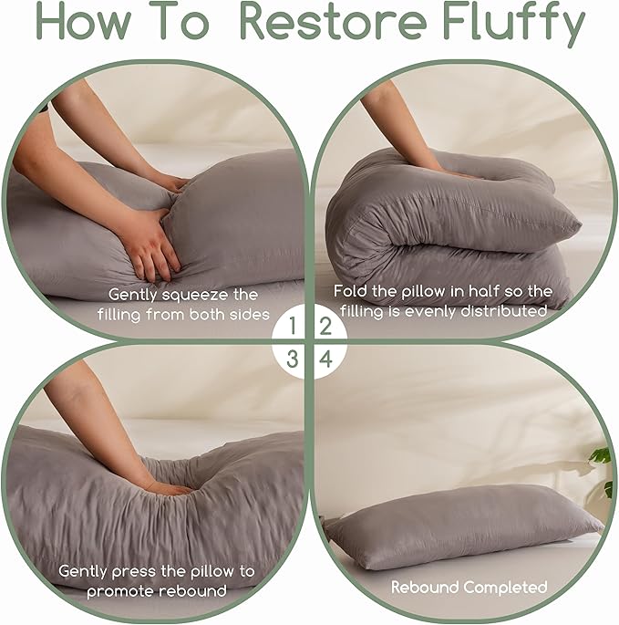 Memory Foam Body Pillow - Full - 20 x 54 in