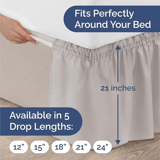 Bed Skirt - King - 21 in Drop