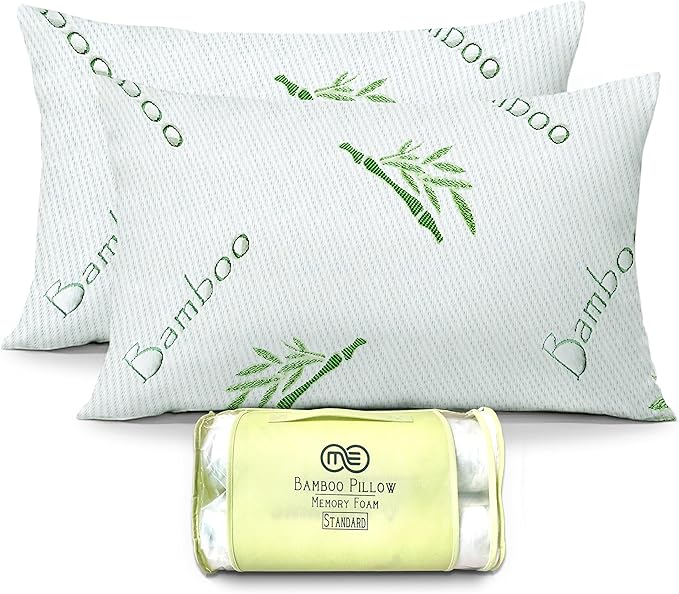 Bamboo Cooling Bed Pillow - Standard - 2 Pack