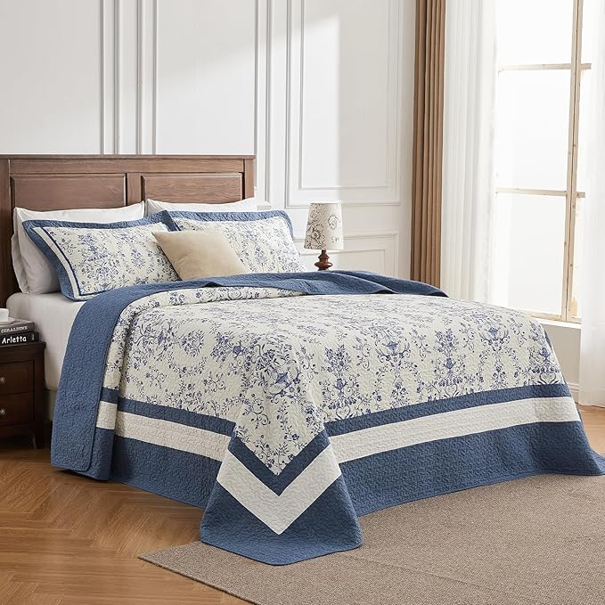100% Cotton Bedding Set - California King - 3 Piece