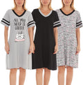 Women's Loungewear - Short Sleeve - 3 Pack