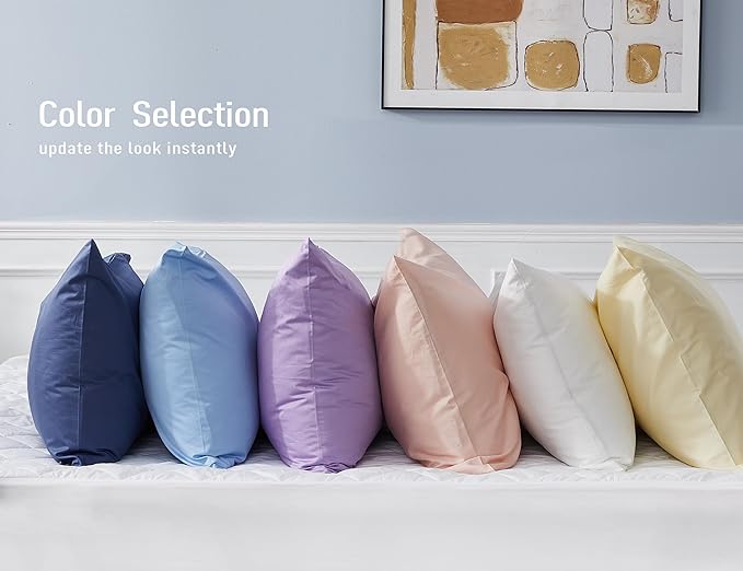 100% Cotton Pillowcase Set - Queen - 20 x 30 in - 2 Piece