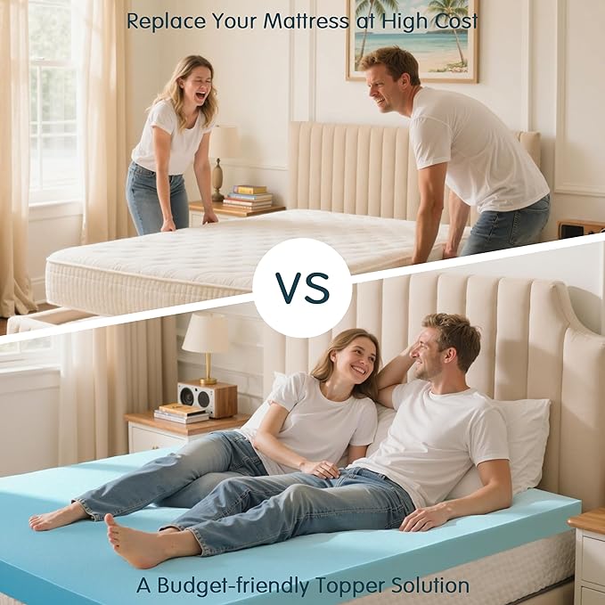 Memory Foam Mattress Topper - Queen