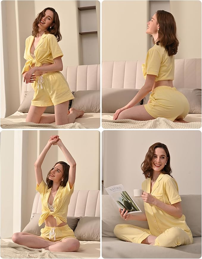 Women's 100% Cotton Pajama Set - 2 Piece