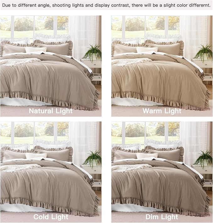 Microfiber Comforter Set - Queen - 90 x 90 in - 3 Piece