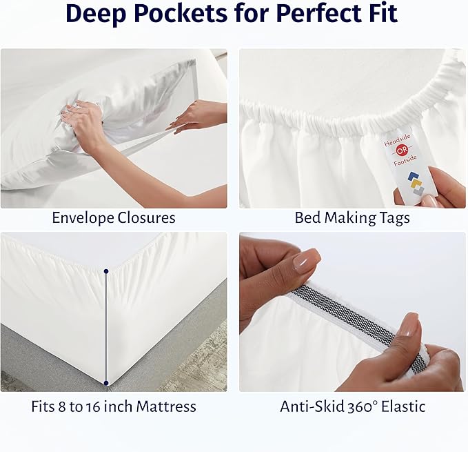 Bed Sheet Set - King - 4 Piece