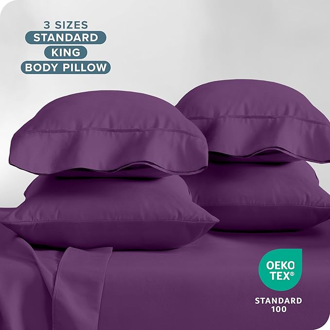 Microfiber Cooling Pillowcase Set - Queen - 4 Pack - 4 Piece