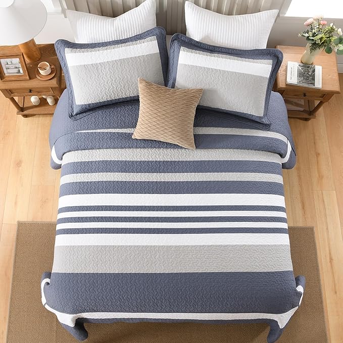 100% Cotton Bedding Set - California King - 3 Piece