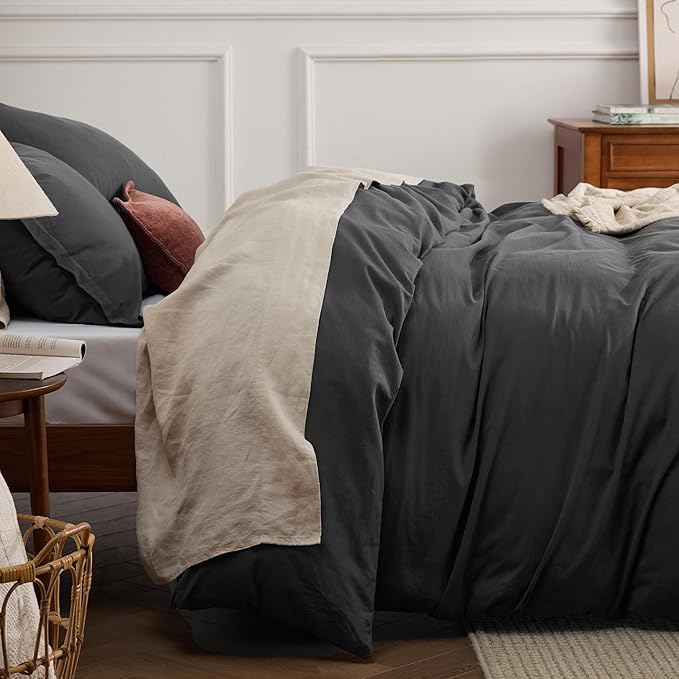 Linen Duvet Cover Set - Queen