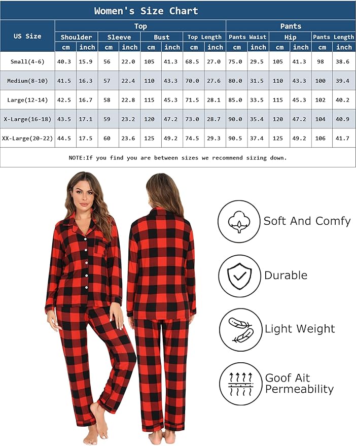 Women's Pants Pajama Set - Long Sleeve - 2 Piece