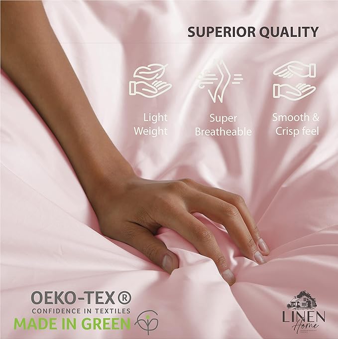 100% Cotton Bed Sheet Set - Full - 4 Piece