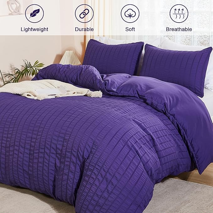 Microfiber Duvet Cover Set - King - 104 x 90 in - 3 Piece