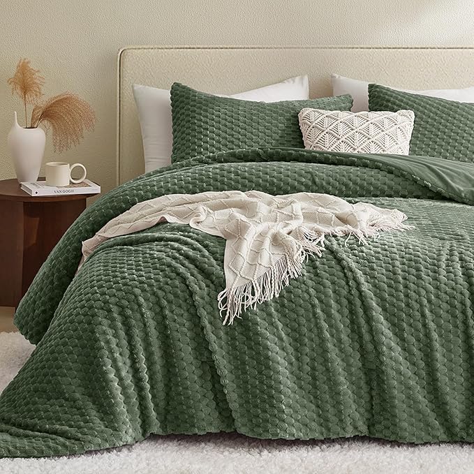 Flannel Comforter Set - King - 3 Piece