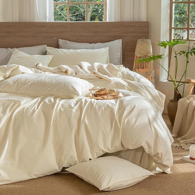 Linen Duvet Cover Set - Twin