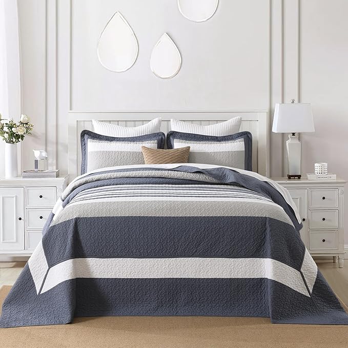 100% Cotton Bedding Set - California King - 3 Piece