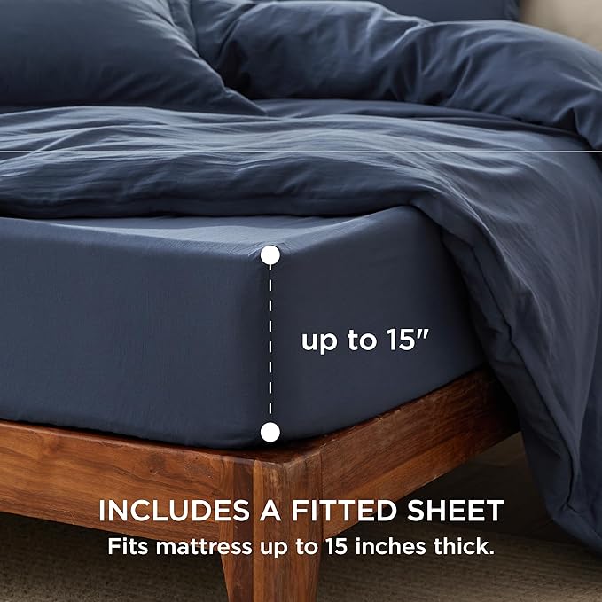 Duvet Cover Set - King - 104 x 90 in - 4 Piece