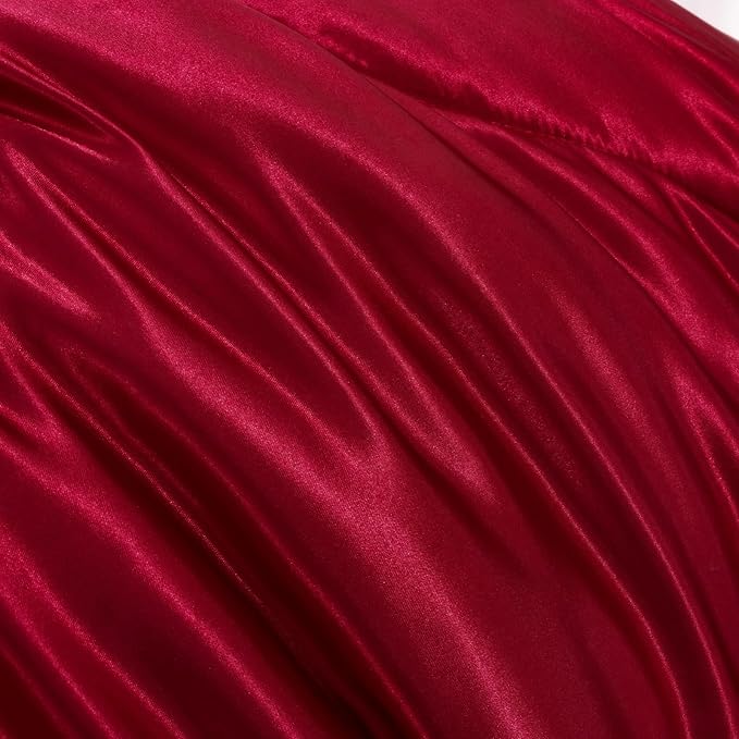 Satin Weighted Comforter Set - Queen