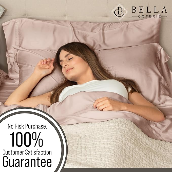 Bamboo Cooling Bed Sheet Set - King - 18 in Deep Pocket - 6 Piece