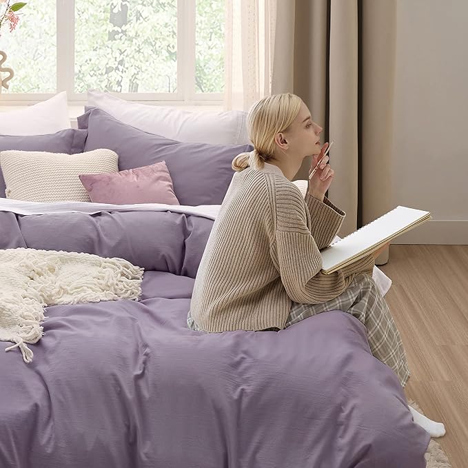 Duvet Cover Set - Full - 80 x 90 in - 3 Piece