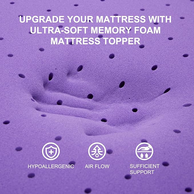 Memory Foam Mattress Topper - Queen