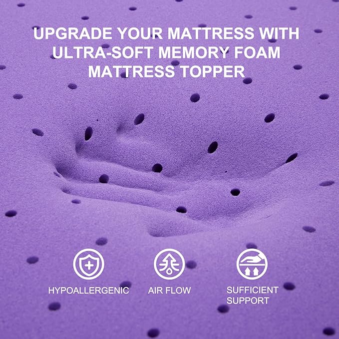 Memory Foam Mattress Topper - Full