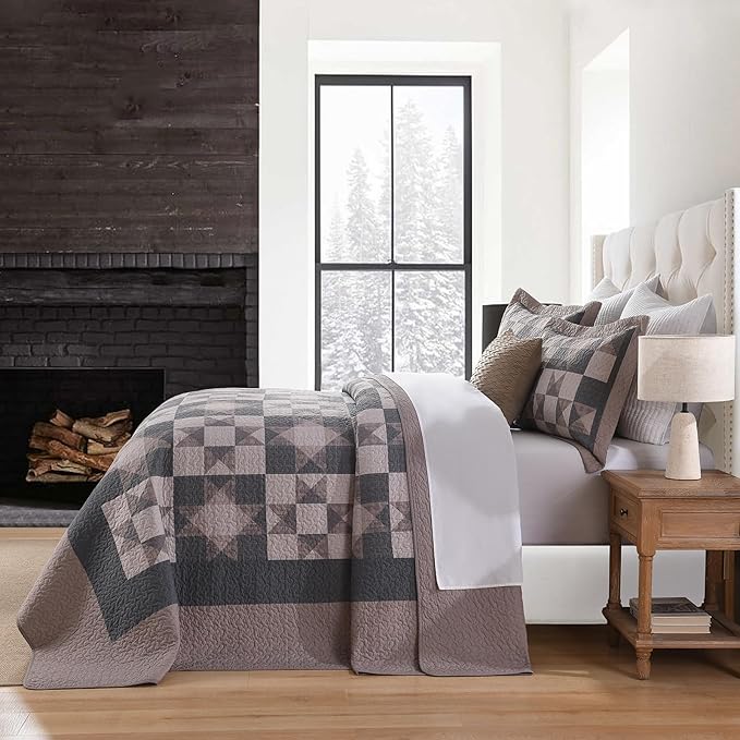 100% Cotton Bedding Set - King - 3 Piece