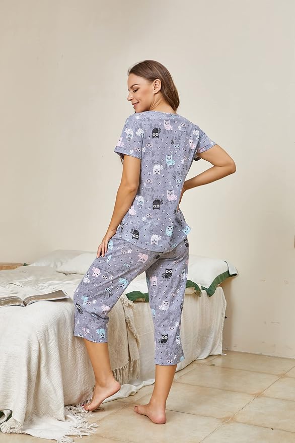 Women's Capri Pajama Set - 2 Piece