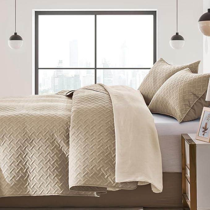 Microfiber Quilt Set - Queen