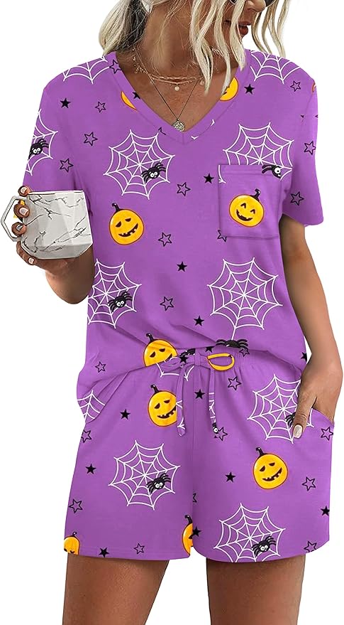 Women's Pajama Set - Short Sleeve - 2 Piece