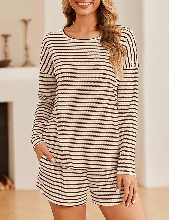 Shorts Pajama Set - Long Sleeve - 2 Piece