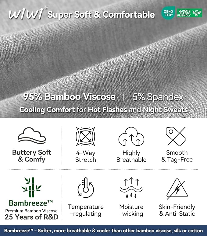 Bamboo Cooling Shorts Pajama Set - Short Sleeve - 2 Piece