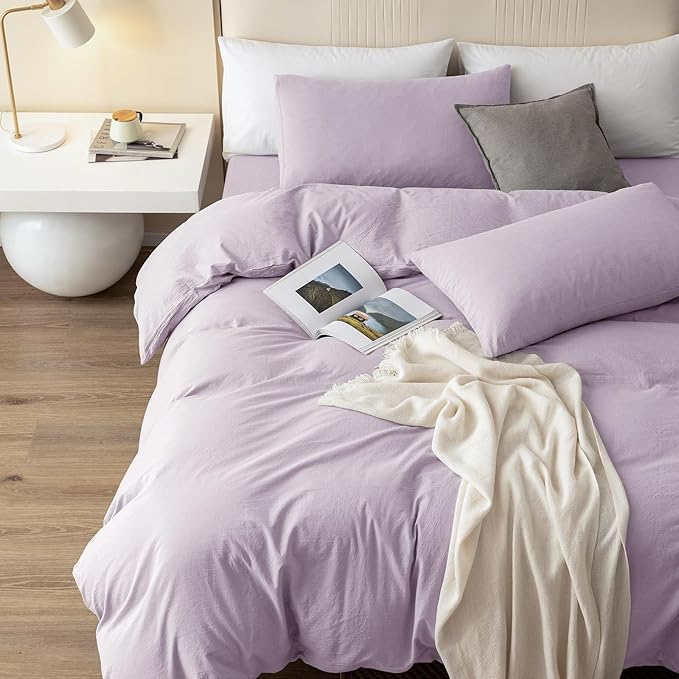 Linen Duvet Cover Set - King - 120 x 98 in - 3 Piece