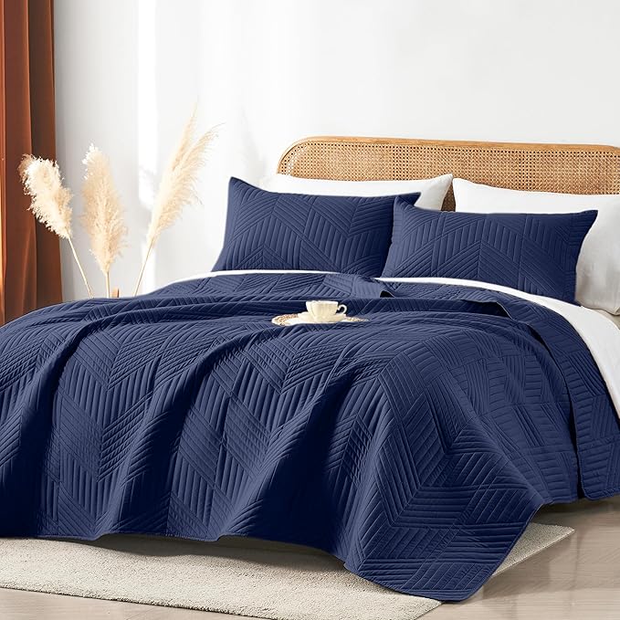 Microfiber Quilt Set - Queen