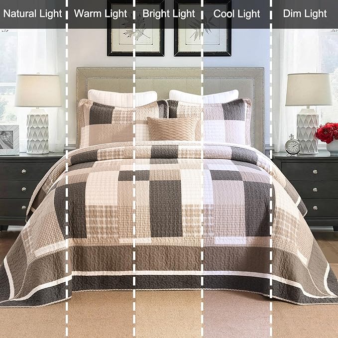 100% Cotton Bedding Set - Queen - 3 Piece