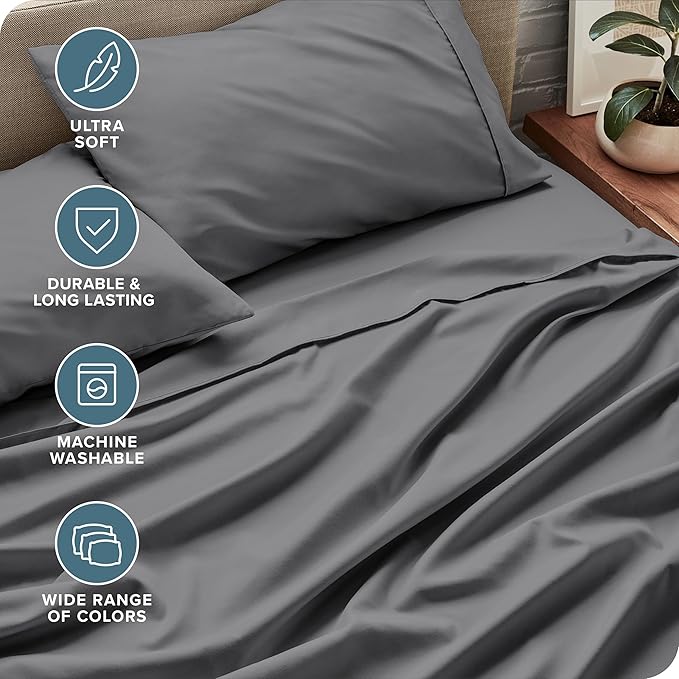 Microfiber Bed Sheet Set - 3 Piece