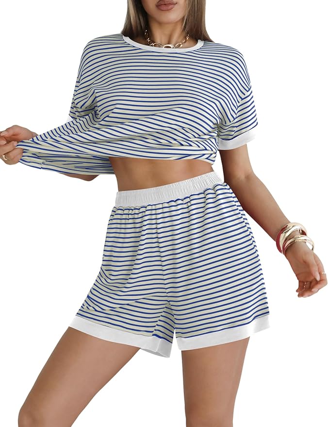 Shorts Pajama Set - Short Sleeve - 2 Piece