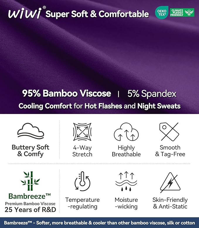 Bamboo Cooling Shorts Pajama Set - Short Sleeve - 2 Piece