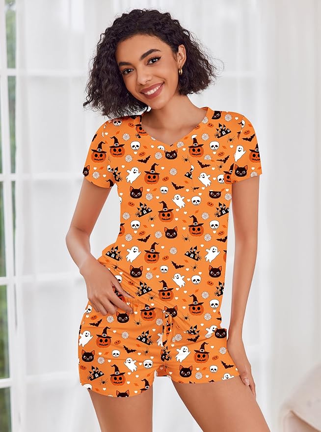Women's Pajama Set - Short Sleeve - 2 Piece