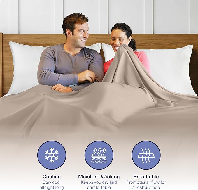 Bamboo Cooling Pillowcase Set - Queen - 2 Piece
