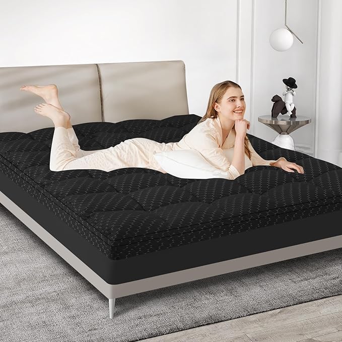Memory Foam Cooling Mattress Topper - Twin XL - 21 in Deep Pocket