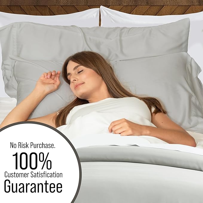Bamboo Cooling Duvet Cover Set - Queen - 3 Piece