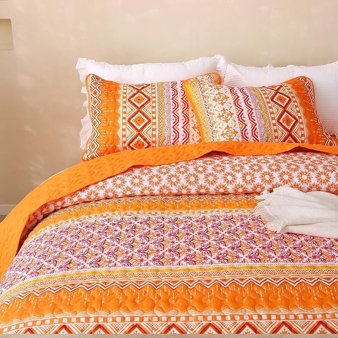 Microfiber Quilt Set - Queen - 3 Piece