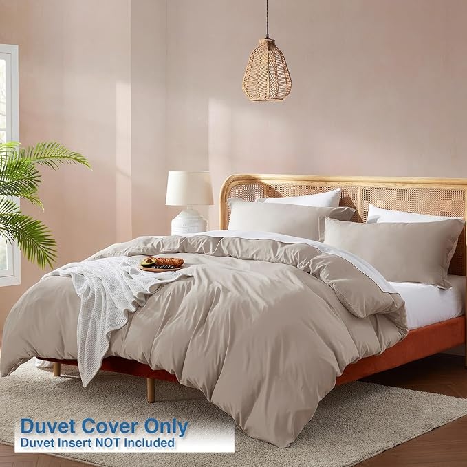 Linen Duvet Cover Set - King - 104 x 90 in - 3 Piece