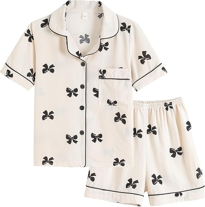 Shorts Pajama Set - Short Sleeve - 2 Piece